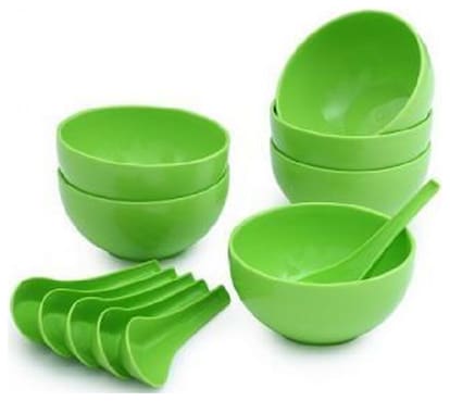 SOUP BOWL SET OF 12 (6 SPOON & 6 BOWL ) SUPERTEXON