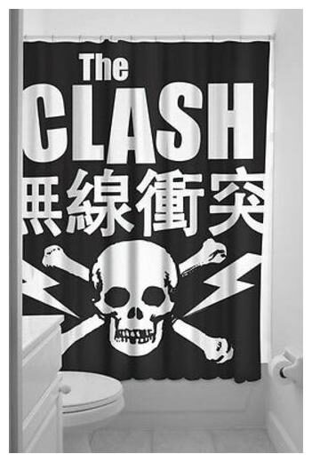

Sourpuss The Clash Only Band That Matters Bath Goth Pinup Tattoo Shower Curtain