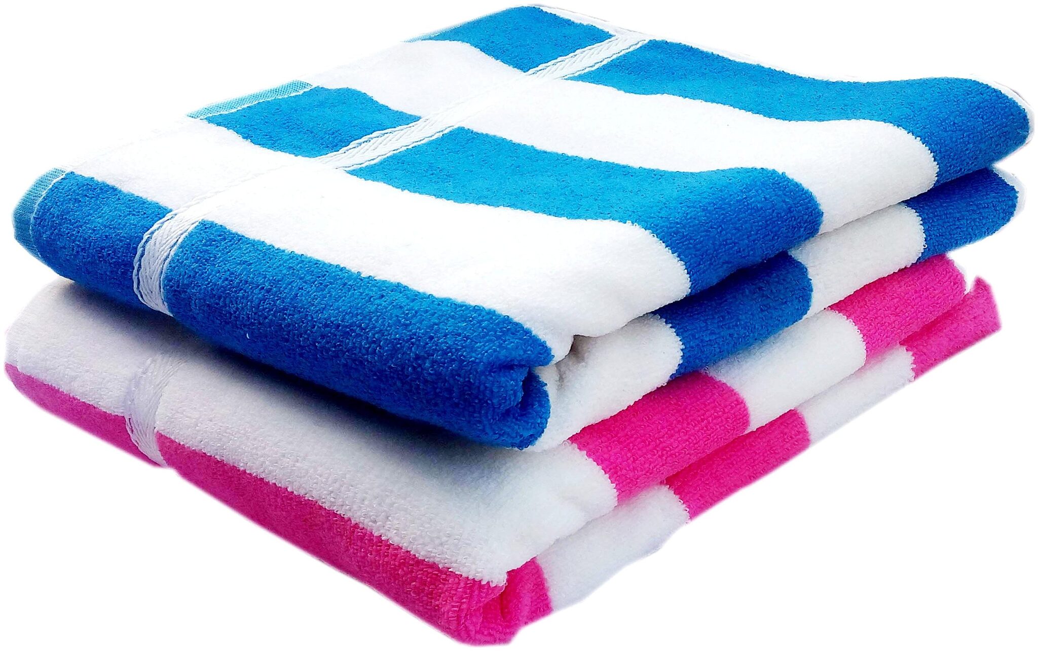 

SPACE FLY 300 GSM Cotton Bath towel ( 2 pieces Blue Pink )