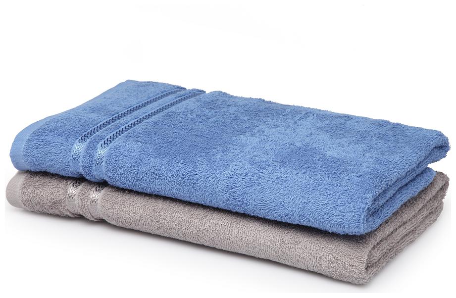 

Spaces 375 GSM GSM Cotton Bath Towel ( 2 Pieces Grey Blue )