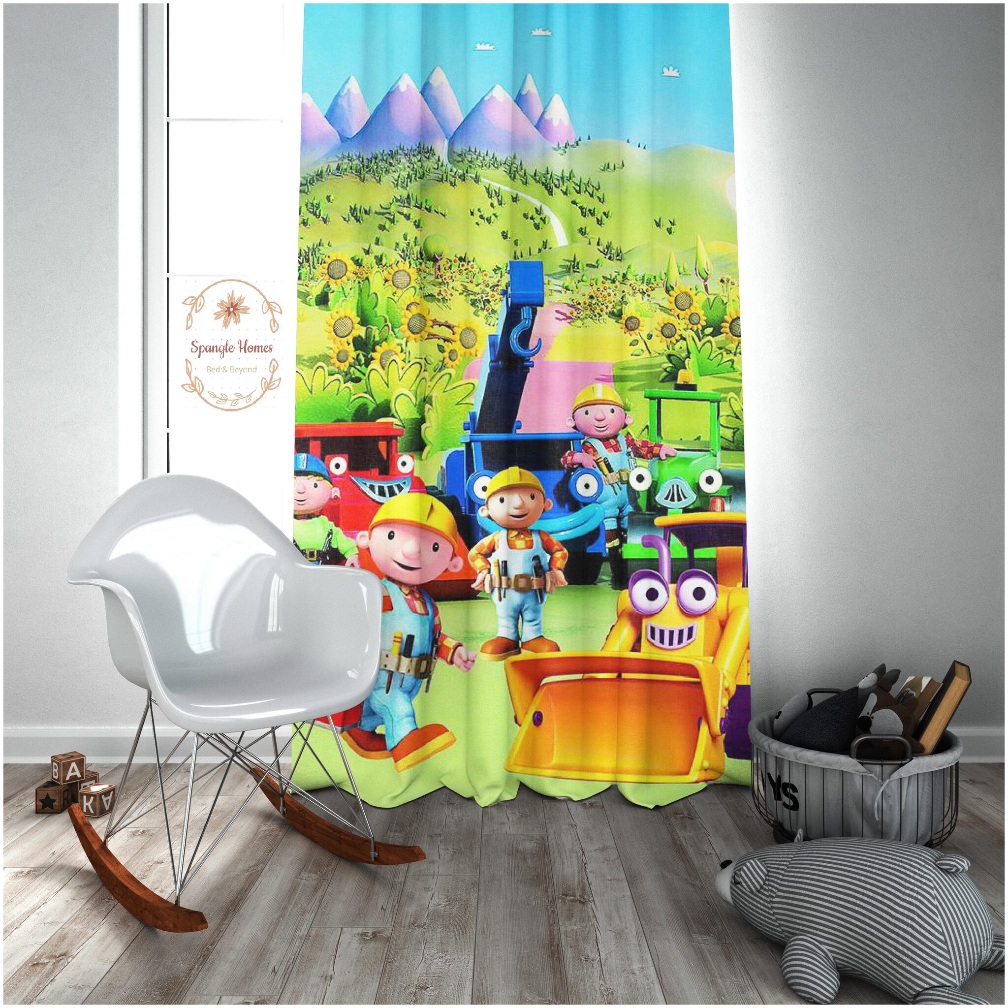 

Spangle Homes Polyester Door Blackout Multi Regular Curtain ( Eyelet Closure Printed )