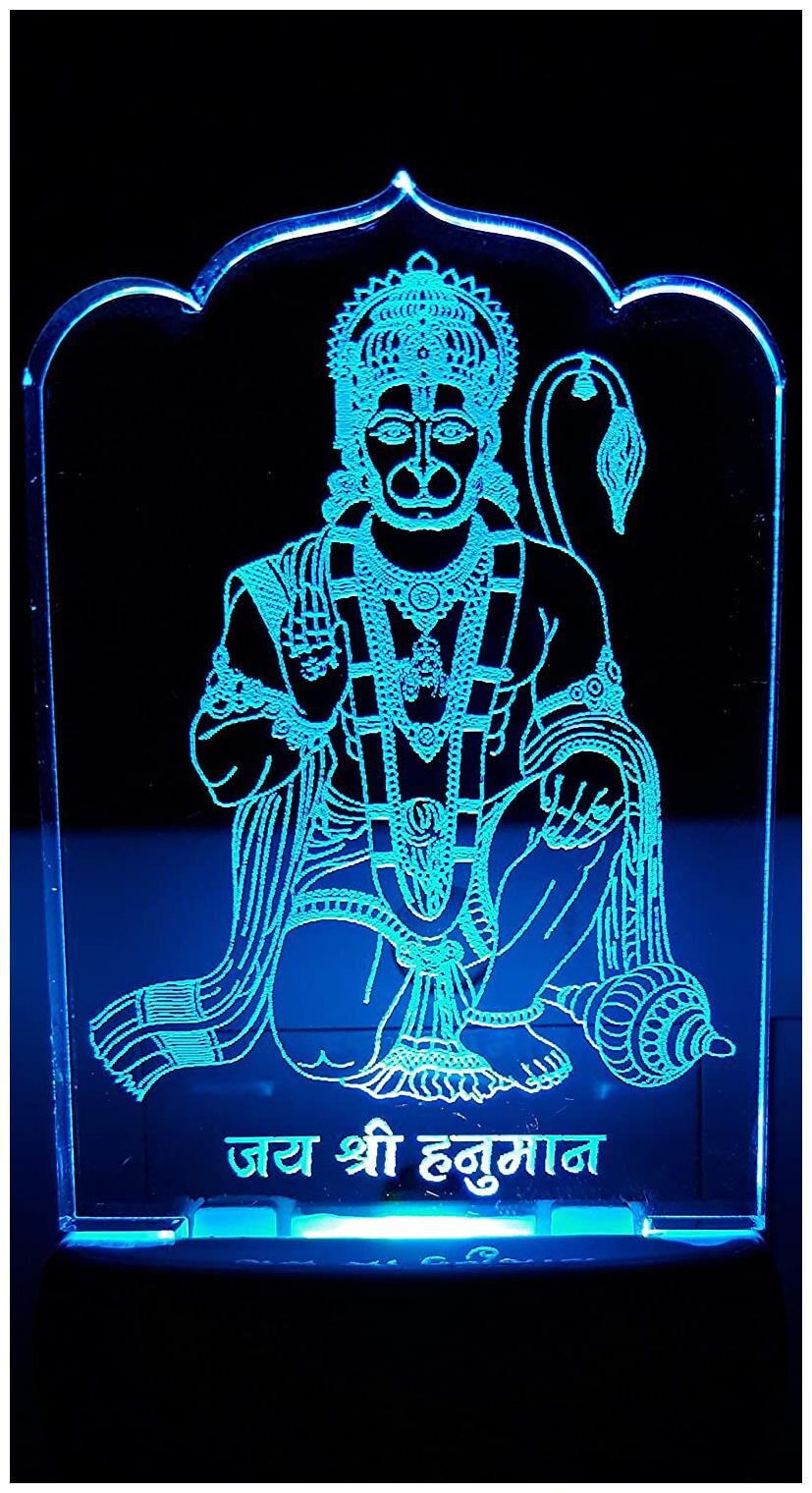 

Special Balaji Acrylic Colour Changing 3D Illusion LED Night Lamp (Multicolour)