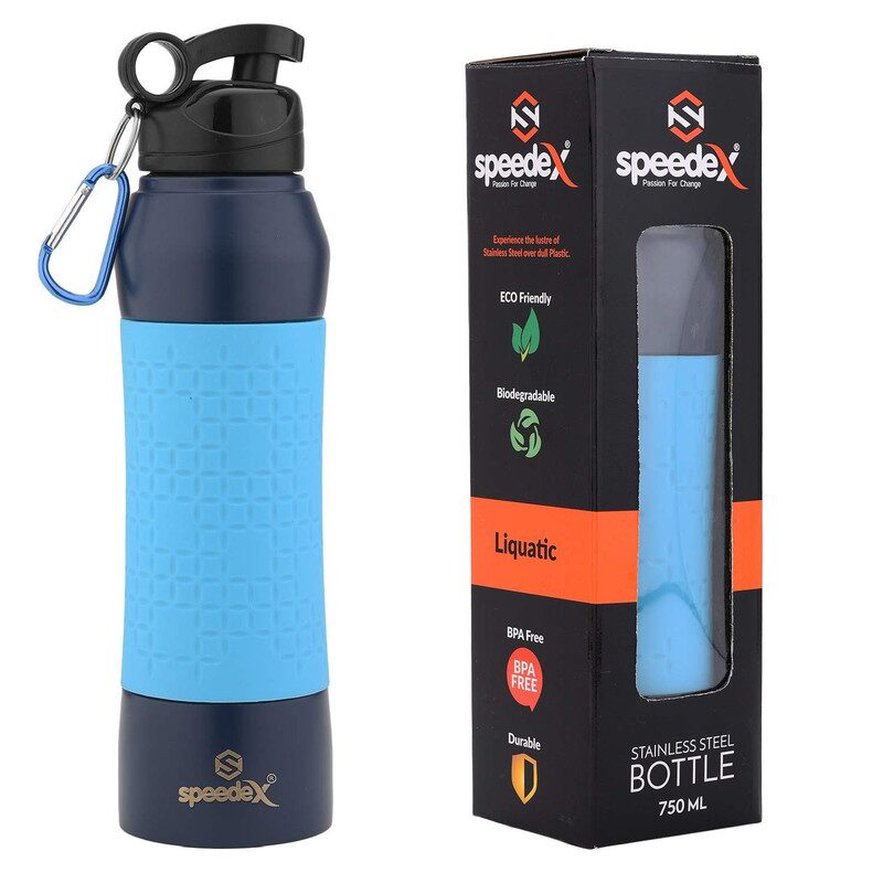 

Speedex Stainless Steel Blue Water Bottle ( 750 ml Set of 1 )