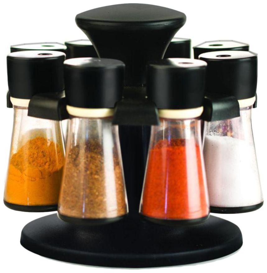 

Spice Storage Masala Storage Spice Rack Masala Box Spice Box Masala Rack Spice Jar Spice Container Masala Container Spice Set Kitchen Rack Condiment Set Of 8(Black)