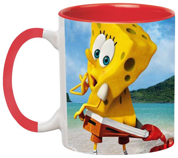 

Spongebob Coffee Mug - Birthday Gift for Kids by Ashvah-Mug-1931-Red