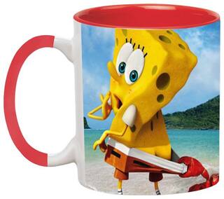 Spongebob Coffee Mug - Birthday Gift for Kids by Ashvah-Mug-1931-Red
