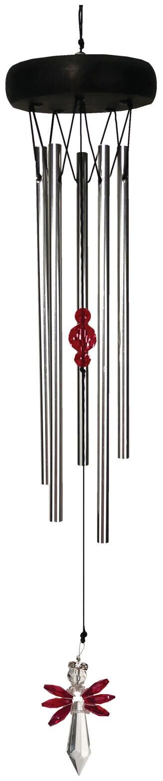 

SPOONTIQUES 10482 CRYSTAL ANGEL WIND CHIME RED