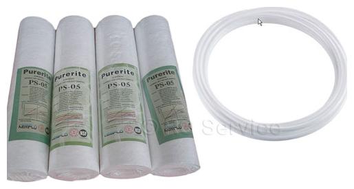 

Spun filter with pipe