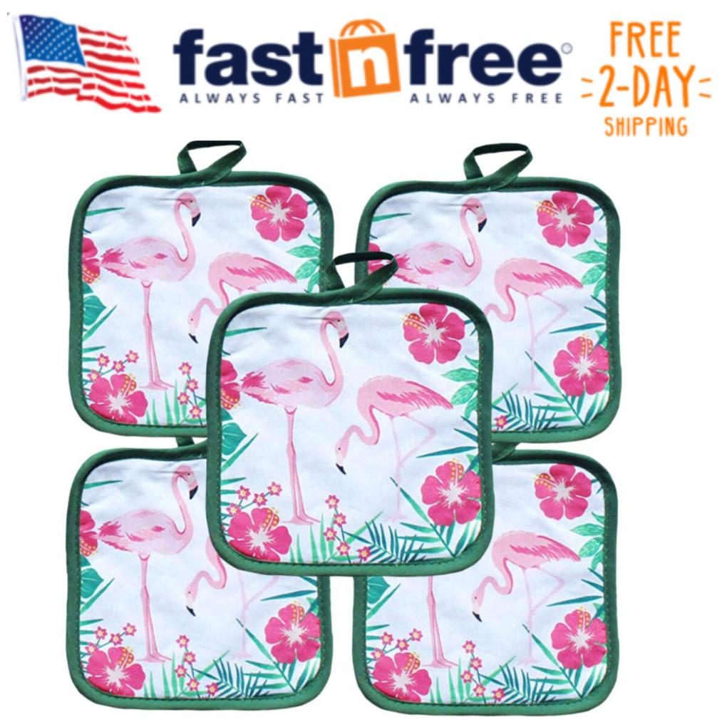 

Square Pot Holders Hot Pads Potholders Quilted Heat Resistant Kitchen Pack Of 10