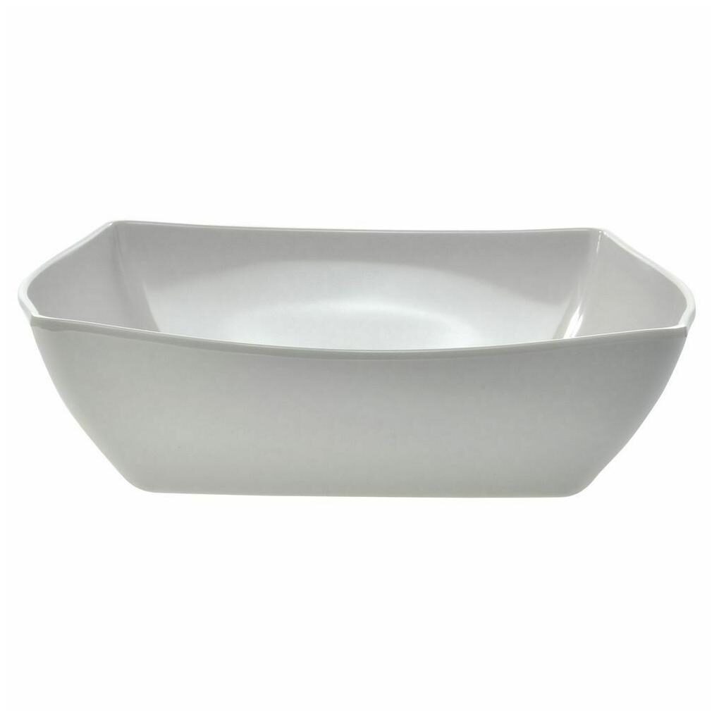 

Square Serving Bowl 167 oz White Melamine - 13 1 4 L x 13 1 4 W x 3 1 2 H