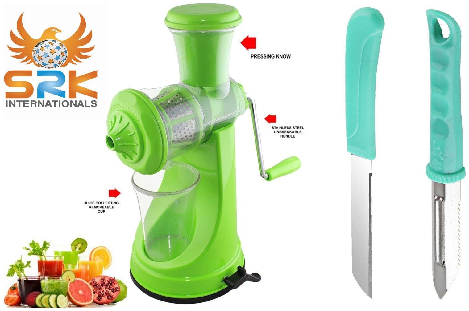 

SM Plastic Green Manual juicer Set of 2
