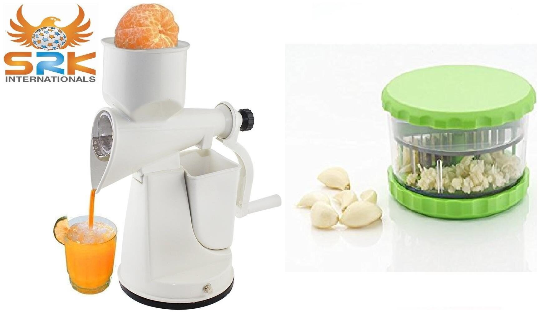 

SM Plastic White Manual juicer Set of 2