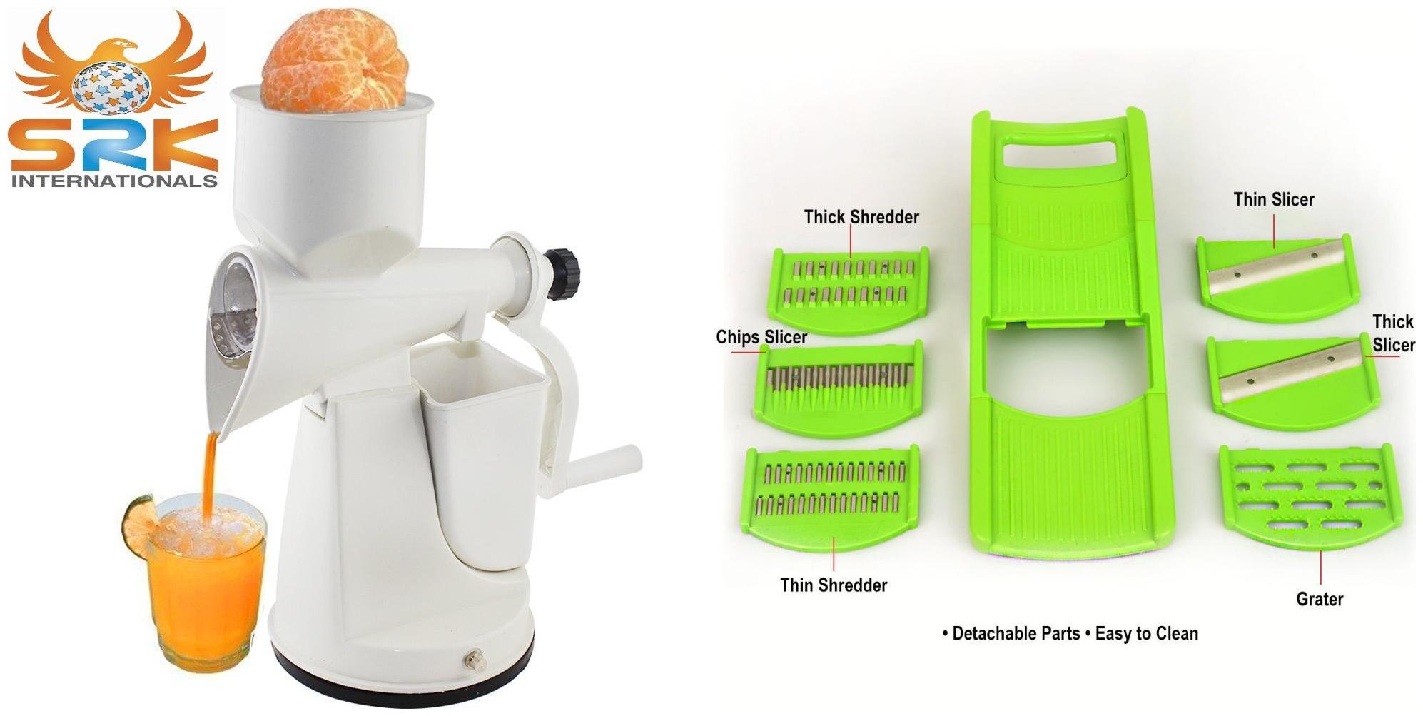 

SM Plastic White Manual juicer Set of 2