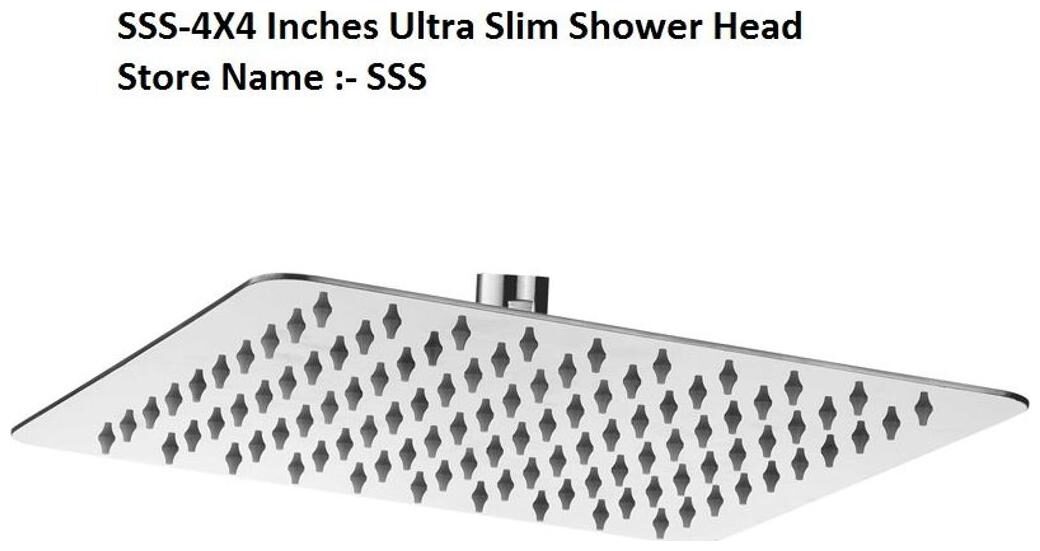 

LOGGER - 10 16 cm (4 inch)x10 16 cm (4 inch) Square ULa Slim Shower Head Only