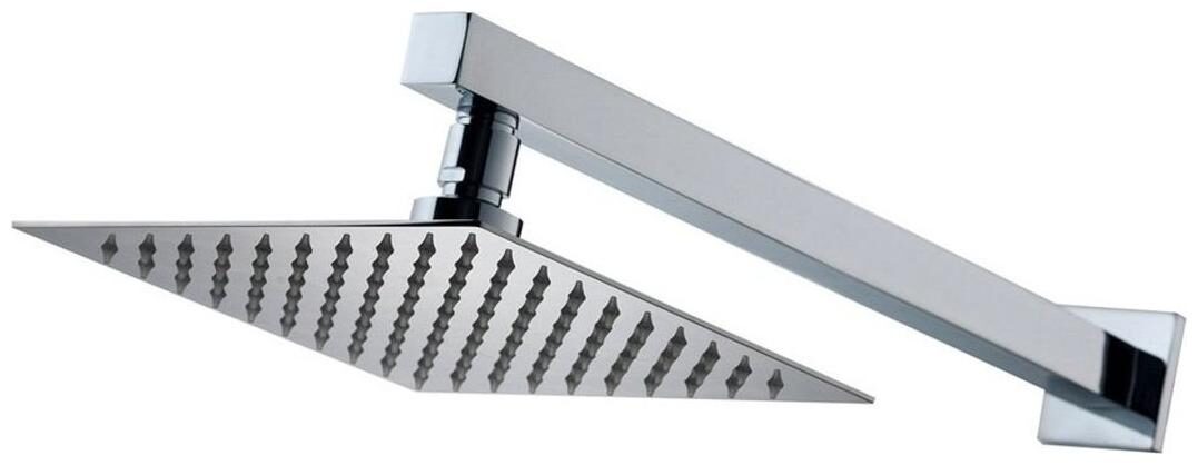 

LOGGER ULa Slim Brass Rain Shower Head With 12 inch Arm (6X6)