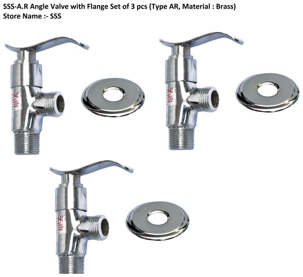 

LOGGER-A R Angle Valve with Flange Set of 3 pcs (Type AR Material Brass)