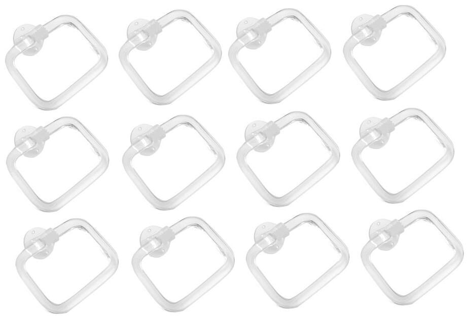 

LOGGER - Acrylic Towel Ring Set of 12 pcs (Type - Rectangle Material - Acrylic Unbreakable)