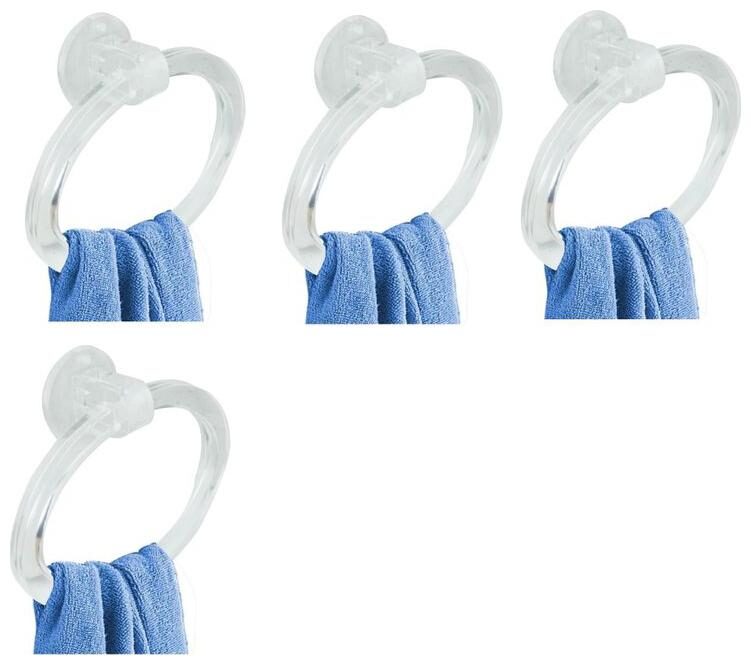 

LOGGER - Acrylic Towel Ring Set of 4 pcs(Type - Round Material - Acrylic Unbreakable)