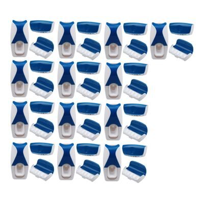 

LOGGER - Automatic Toothpaste Dispenser with Toothbrush Holder Set of 13 pcs (Color - Blue)