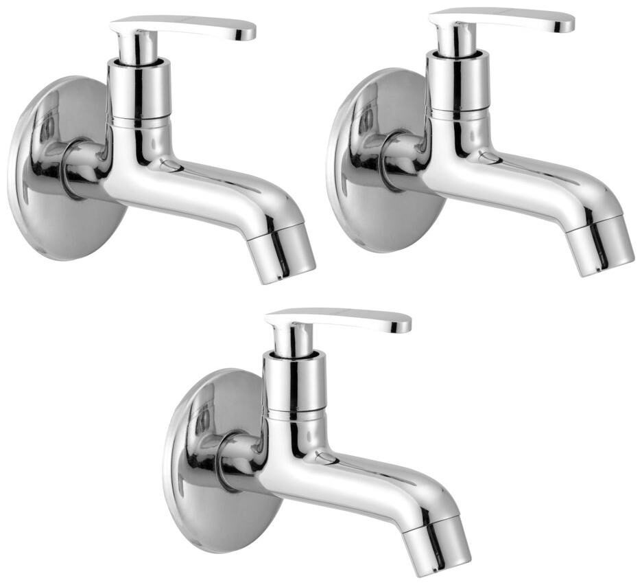 

LOGGER - Bib Cock With Flange Set of 3 pcs (Type - Wave Material - Brass)