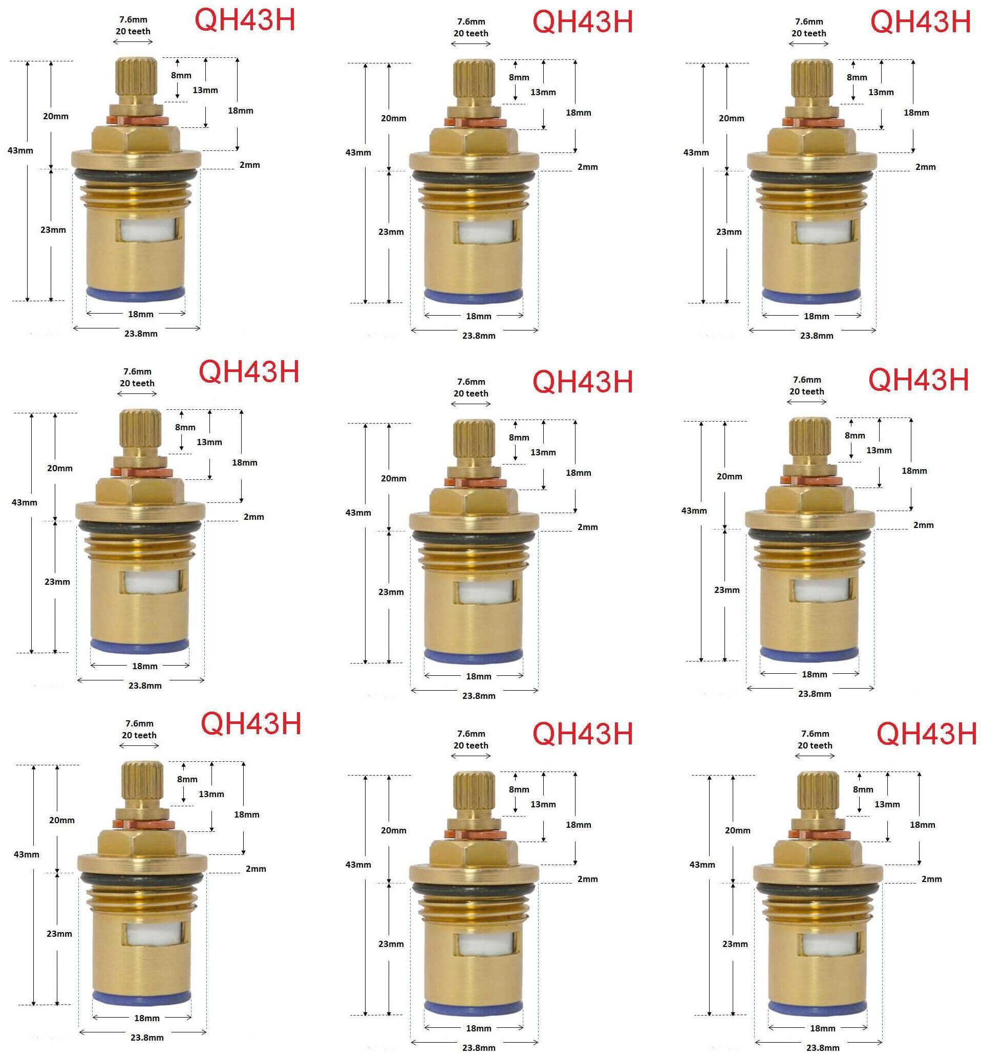 

LOGGER - Internal Tap Disc Fitting Set of 9 pcs (Material Brass Size 1 27 cm (1 2 inch))