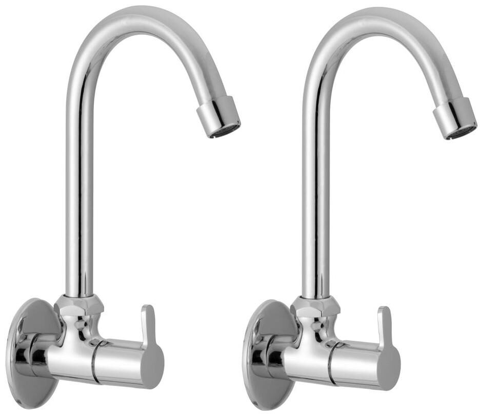 

LOGGER - Sink cock Kitchen Tap with Flange Foam Flow Set of 2 pcs (Type - Fusion Material - Brass)