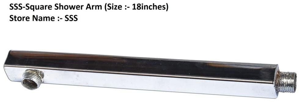 

LOGGER-Square Shower Arm Chrome Plated (Size - 18inch)