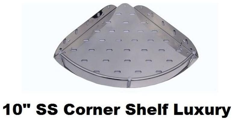 

LOGGER - Stainless Steel Corner Shelf (Size 10 X 10)