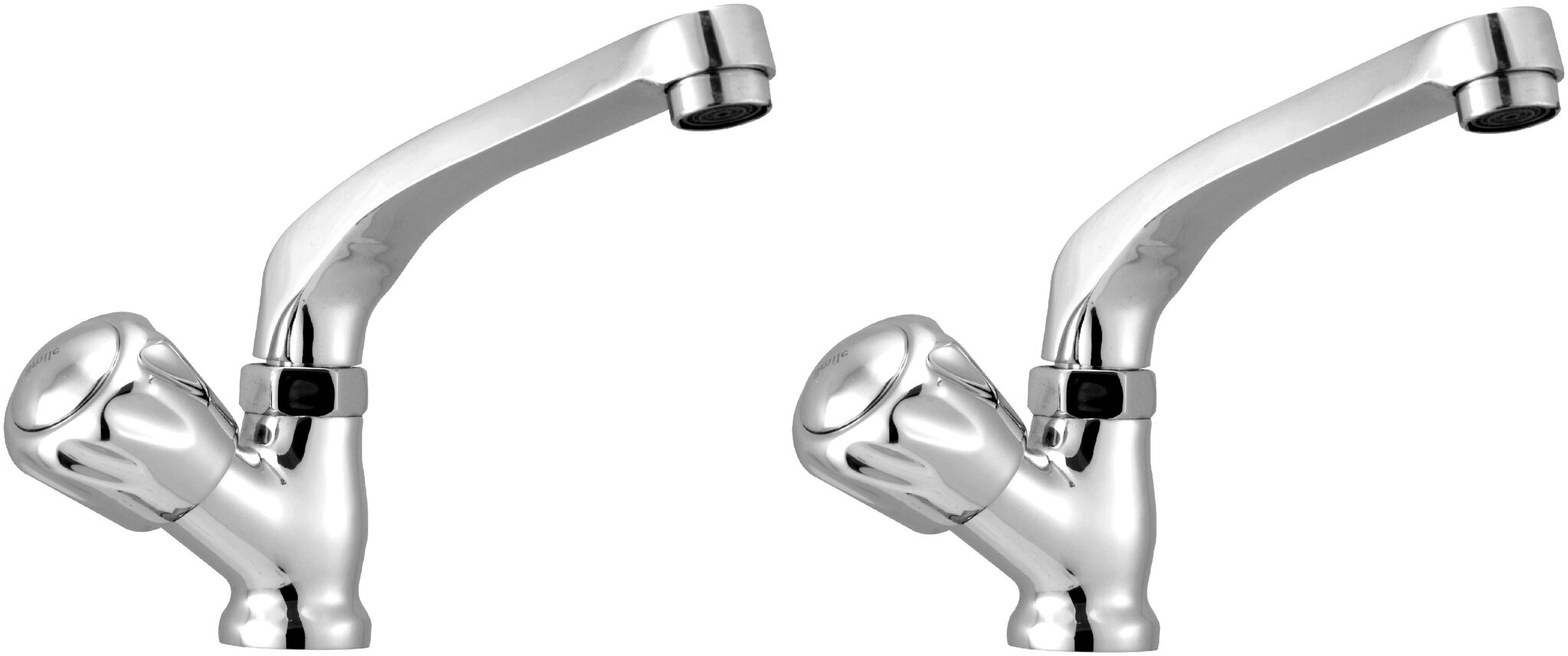 

LOGGER - Swan Neck Wash Basin Tap Foam Flow Set of 2 pcs (Type - Cute Material - Brass)