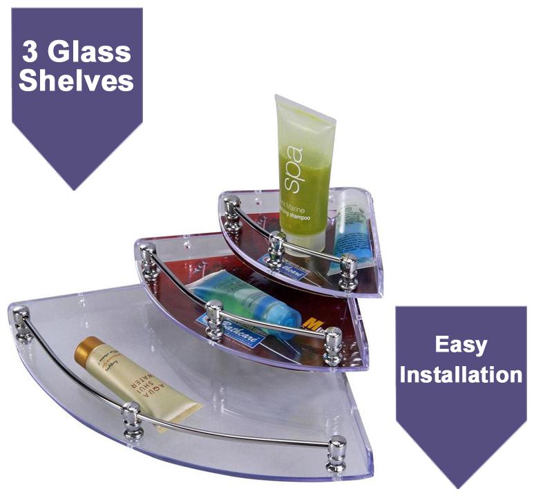 

LOGGER - Transparent Acrylic Corner Set - Set of 3 pcs