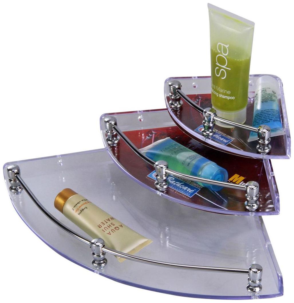 

LOGGER - Transparent ABS Pipe Acrylic Corner - Set of 3 pcs (Size - 6X6 8X8 25 4 cm (10 inch) x 25 4 cm (10 inch))