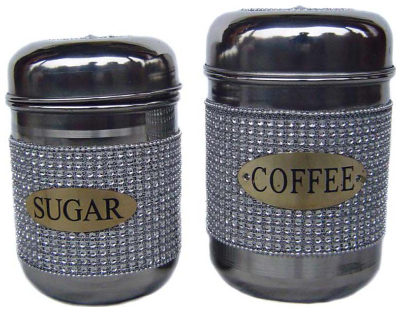 

Stainless Steel Canisters 2 pcs
