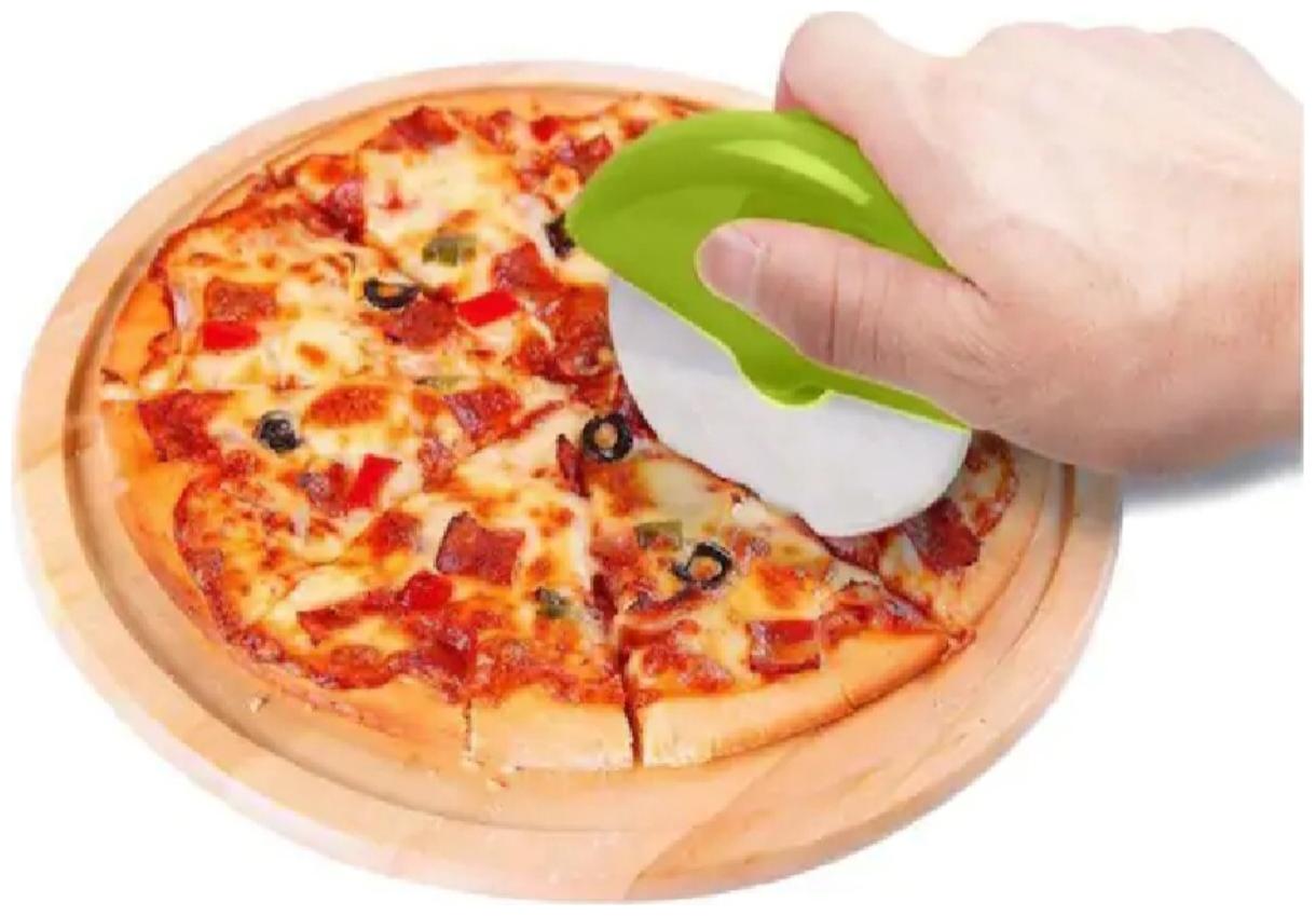 

Stainless Steel Round Pizza Cutter PiZZa Slicer