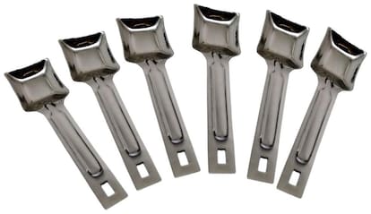 Stainless steel set of 6 Canister spoons