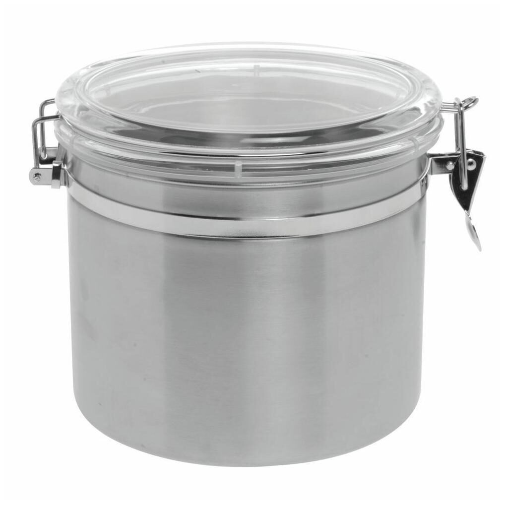 

Stainless Steel Canister with Air Tight Lid 145oz 8 Dia x 8 H