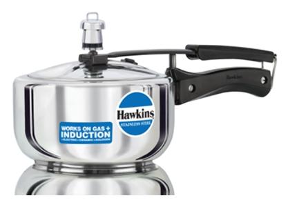 

Hawkins Stainless Steel 2 L Induction Bottom Inner Lid Pressure Cooker - Set of 1