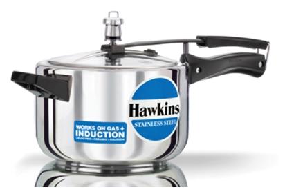 

Hawkins Stainless Steel 4 L Induction Bottom Inner Lid Pressure Cooker - Set of 1