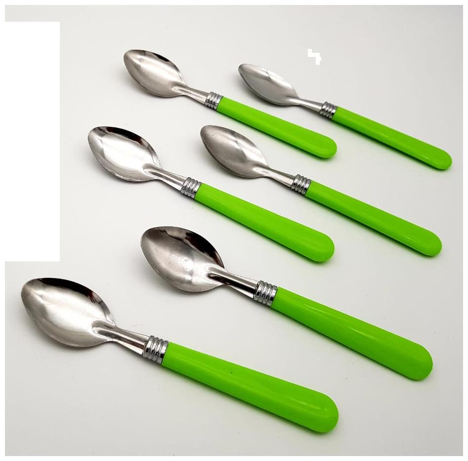 Stainless Steel Home Drop Pack 2 Tablespoons with Blue Handle Stainless Steel Home Drop Pack 2 Tablespoons with Blue Handle