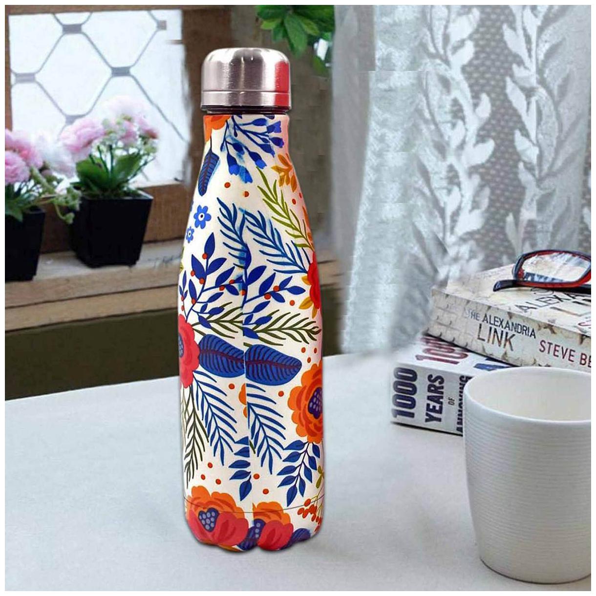 

Kookee Stainless Steel Multi Water Bottle ( 500 ml Set of 1 )