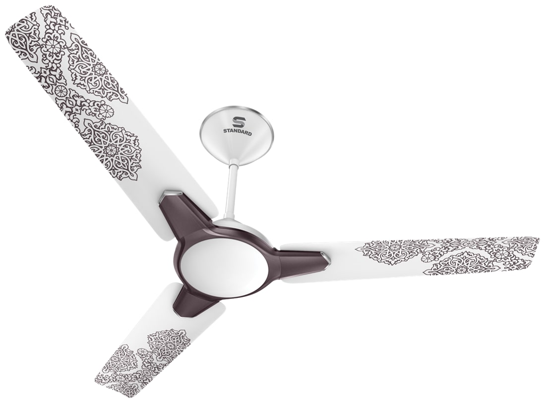

Standard Qite 1200 mm Decorative Ceiling Fan ( White dusk Pack of 1 )