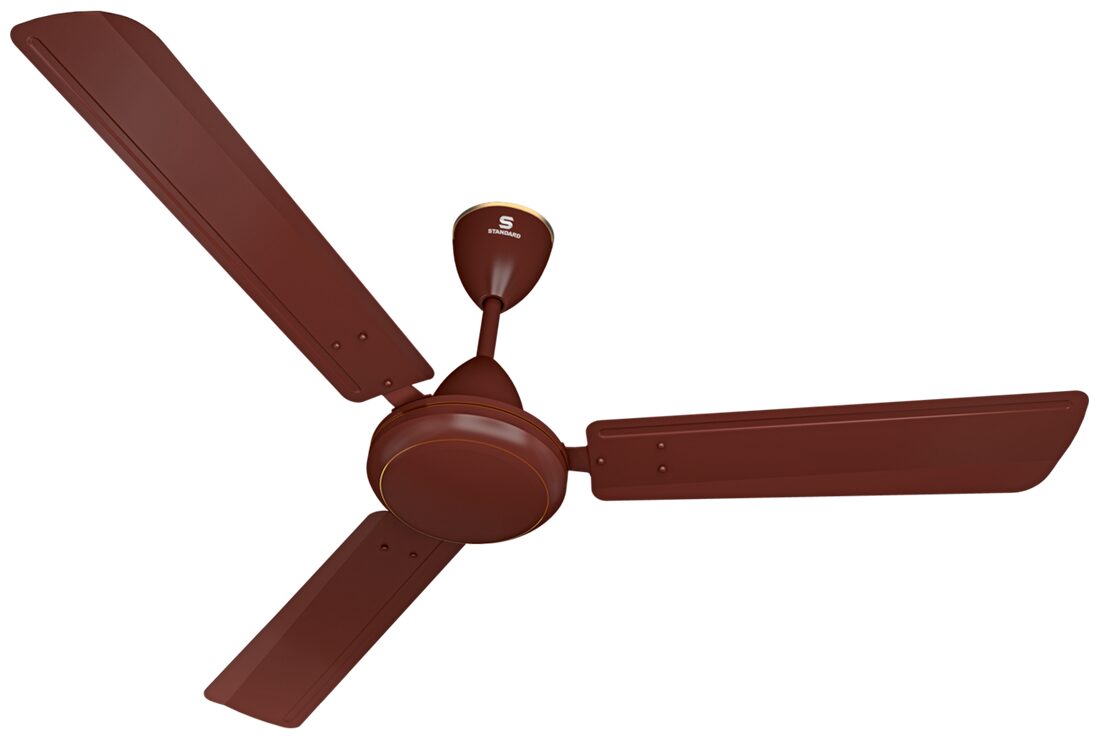 

Standard Sailor 900 mm Standard Ceiling Fan ( Brown Pack of 1 )
