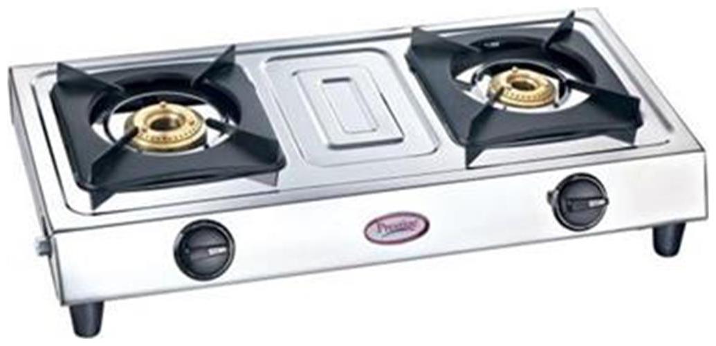 

Prestige Star 2 Burner Regular Silver Gas Stove
