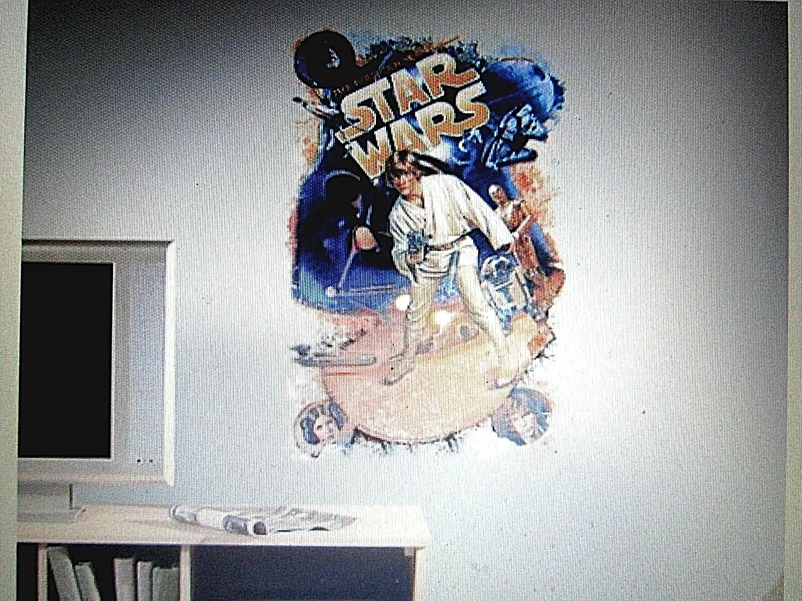 

STAR WARS Mega Mural Wall Stickers Retro Decor BiG Luke Skywalker Decal