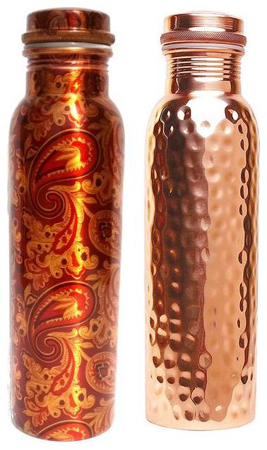 

State Pride-T Copper Assorted Water Bottle ( 1000 ml Set of 2 )