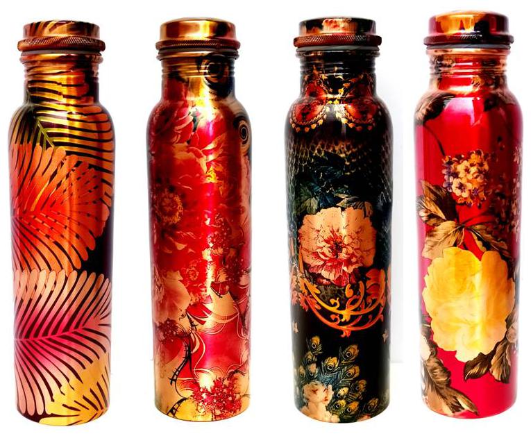 

State Pride-T Copper Multi Water Bottle ( 1000 ml Set of 4 )