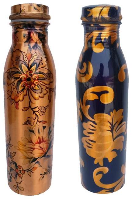 

State Pride-T Copper Assorted Water Bottle ( 1000 ml Set of 2 )