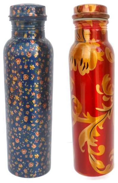 

State Pride-T Copper Assorted Water Bottle ( 1000 ml Set of 2 )