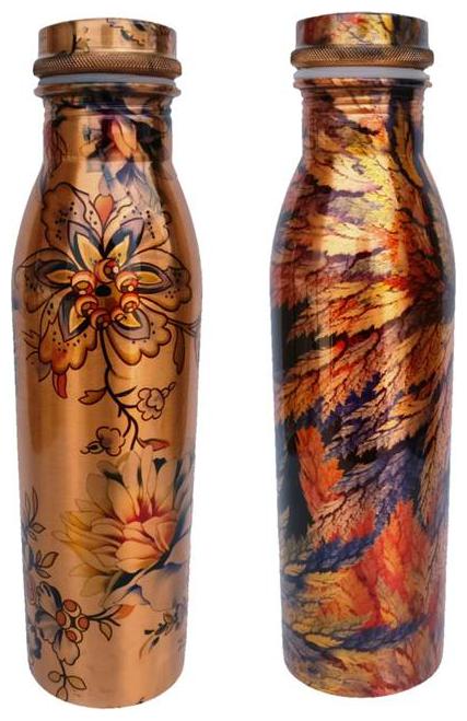 

State Pride-T Copper Assorted Water Bottle ( 1000 ml Set of 2 )