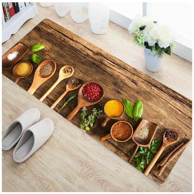 Status 3D Digital printed Modern Runner With Anti Skid Backing (22x55 inch)