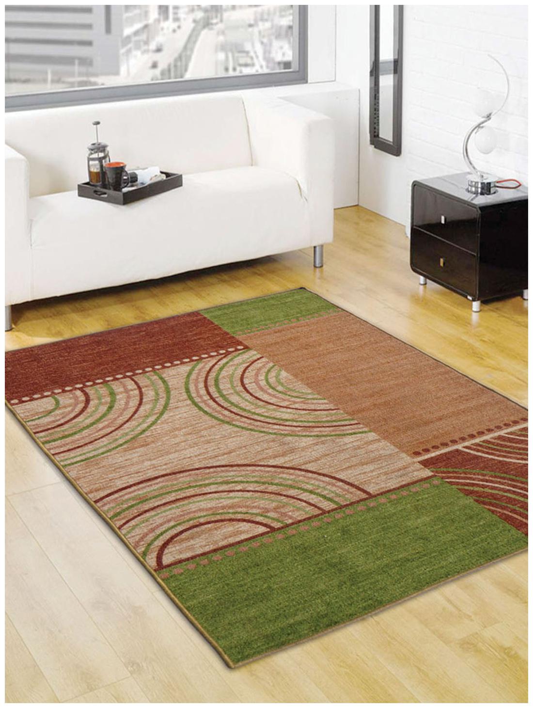 Buy Status Green Taba Small Drawing Room Carpet (3x5 ft) Pack Of 1 Online at Low Prices in